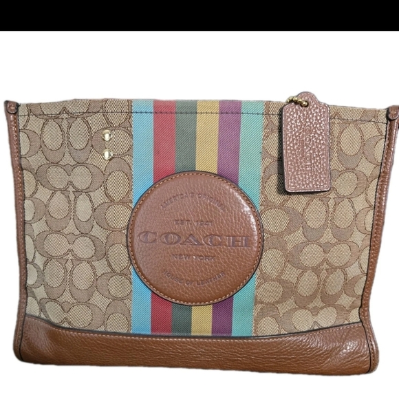 Coach Dempsey  Jacquard With Stripe And Coach Patch F2266-C5794 - Picture 1 of 13